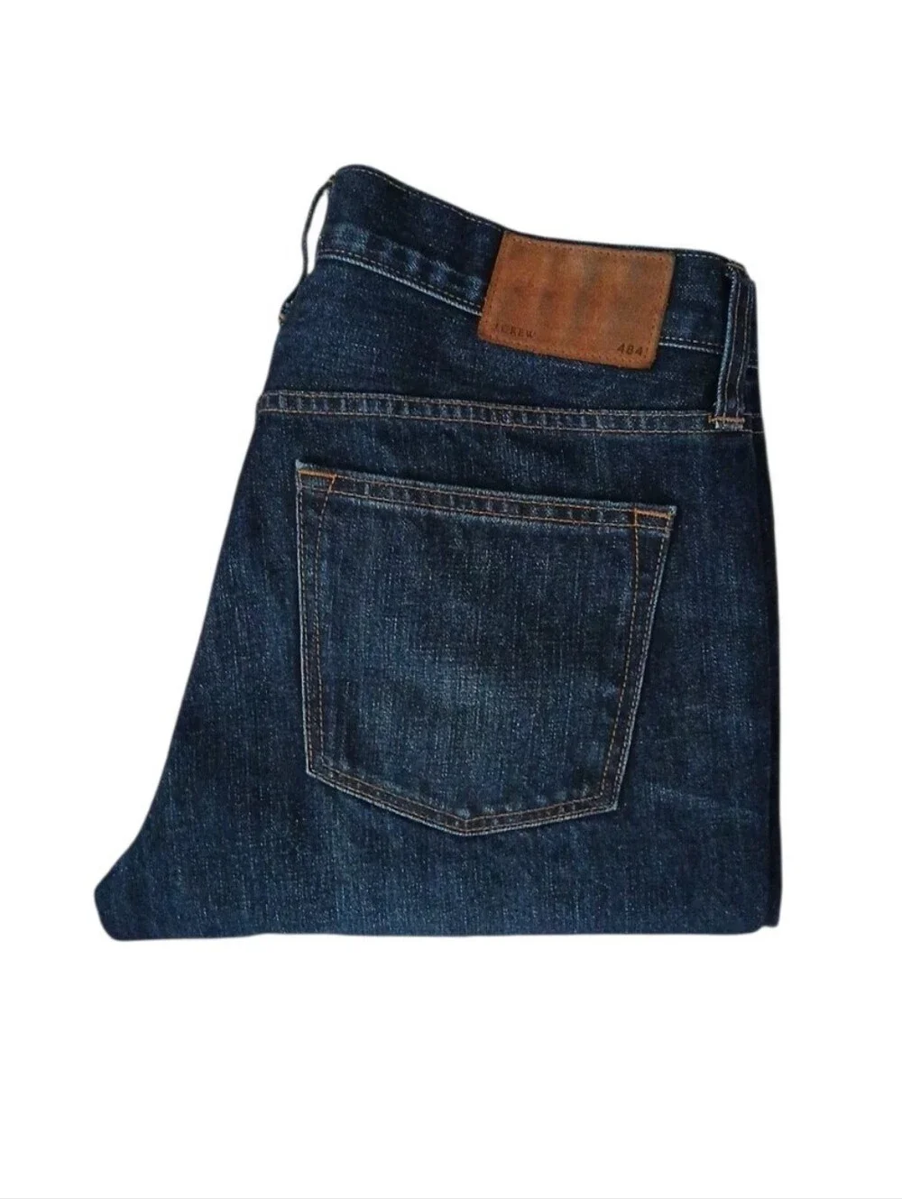 J.Crew 484 Slim Tapered Jeans Mens 33x32 Blue Dark Wash Cotton Denim Casual Pant